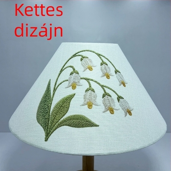 E27 vászon lámpabúra — kerek vagy négyzet alakú, asztali, álló és fali lámpákhoz, DIY