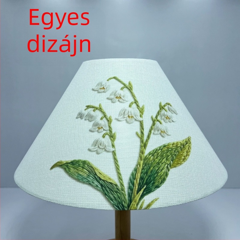 E27 vászon lámpabúra — kerek vagy négyzet alakú, asztali, álló és fali lámpákhoz, DIY