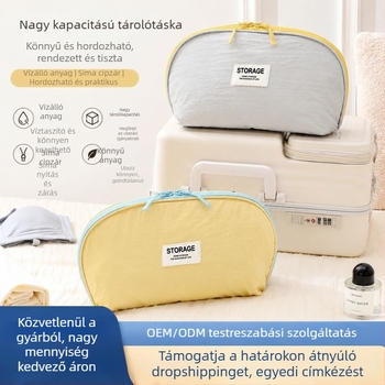 Nagy kapacitású utazási fehérneműtároló táska, hordozható, vízálló, fehérnemű és zoknik rendezéséhez, utazási tároló