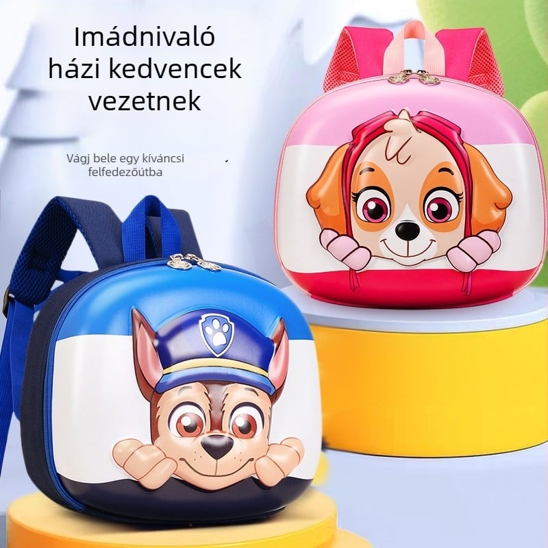 2025-ös új óvodai hátizsák gyerekeknek, uniszex, aranyos rajzfilm dizájn, két vállpánttal