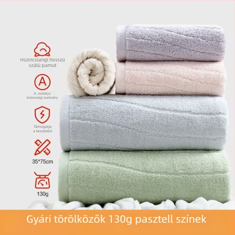 100% pamut arc törölköző, A osztályú, Xinjiang hosszú szálas pamut, vastag, rendkívül nedvszívó, hímzésre kész