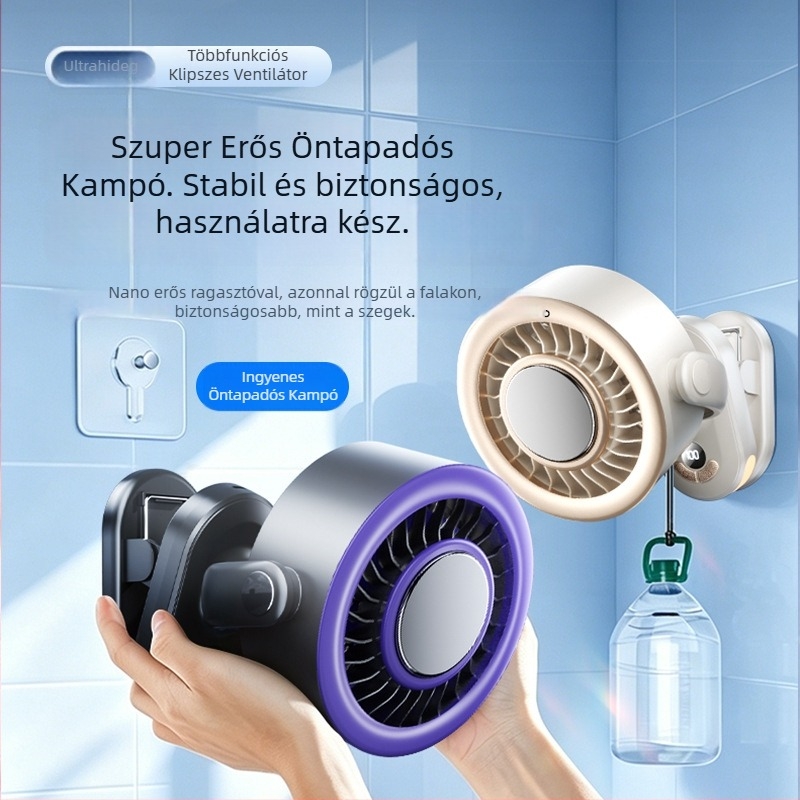 2026-os új modell félvezető jéghűtéses asztali ventilátor clip-es rögzítésű, oszcilláló fej