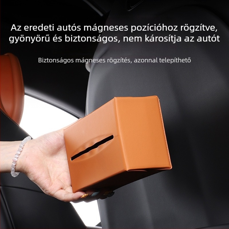 Aito M6 mágneses zsepiadagoló doboz autóhoz, zsepi tartó autóba, belső kiegészítő