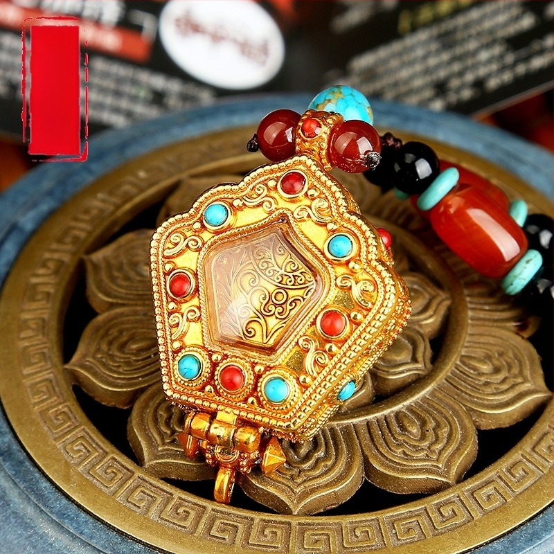 Nyitható Gabu doboz Buddha doboz áttetsző akrilablakkal