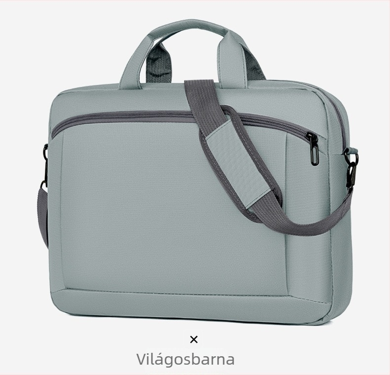 Anti‑rázkódásos, ütésálló laptop táska vállpánttal, üzleti stílus, vízálló és kopásálló, többrekeszes tároló 15 hüvelykes laptophoz, Oxford anyag