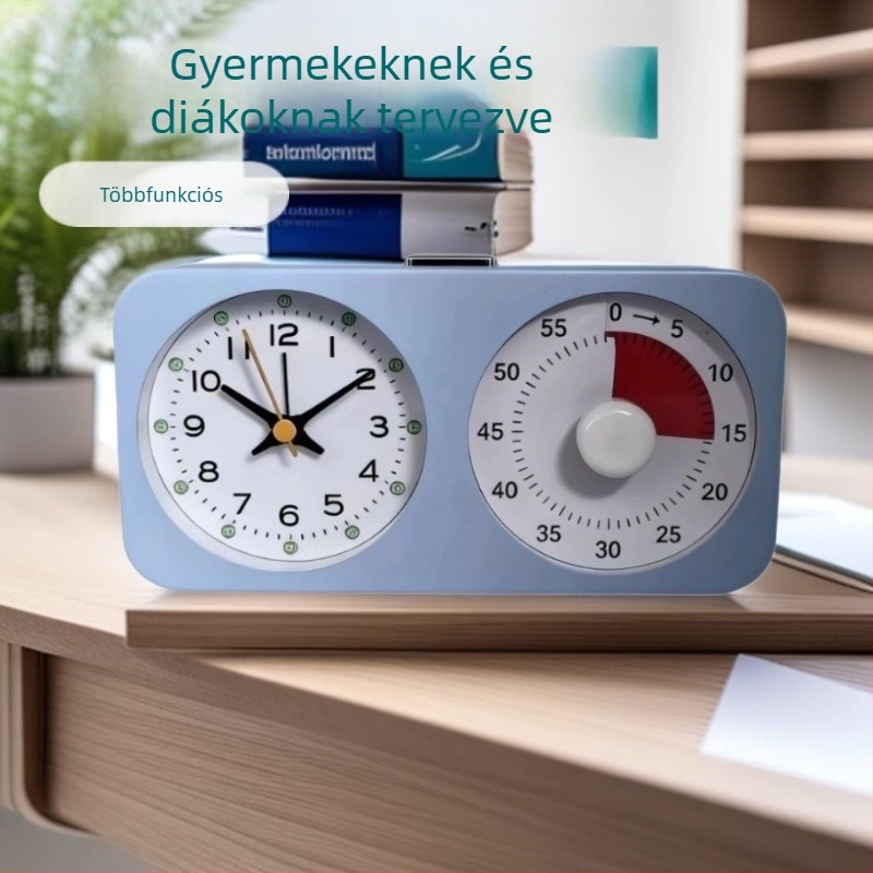 Gyerekek és diákok számára vizuális időzítő, időgazdálkodás, önfegyelem, többfunkciós töltő ébresztőóra