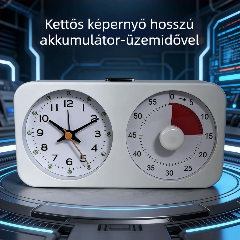 Gyerekek és diákok számára vizuális időzítő, időgazdálkodás, önfegyelem, többfunkciós töltő ébresztőóra