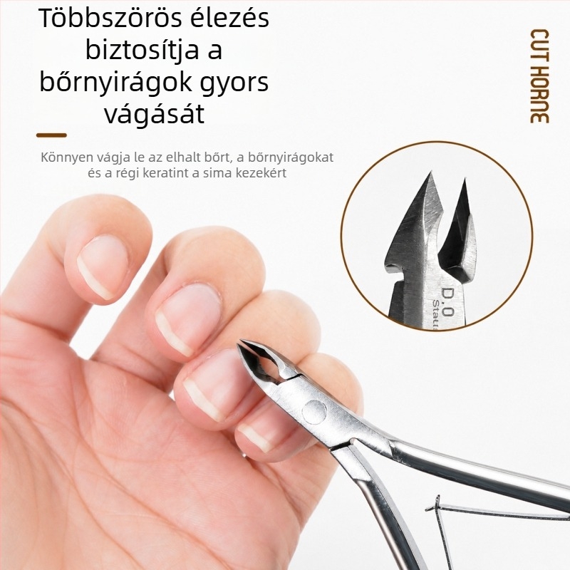 D07 Kutikula olló pedikűr eszköz, kis penge, a halott bőr eltávolítására