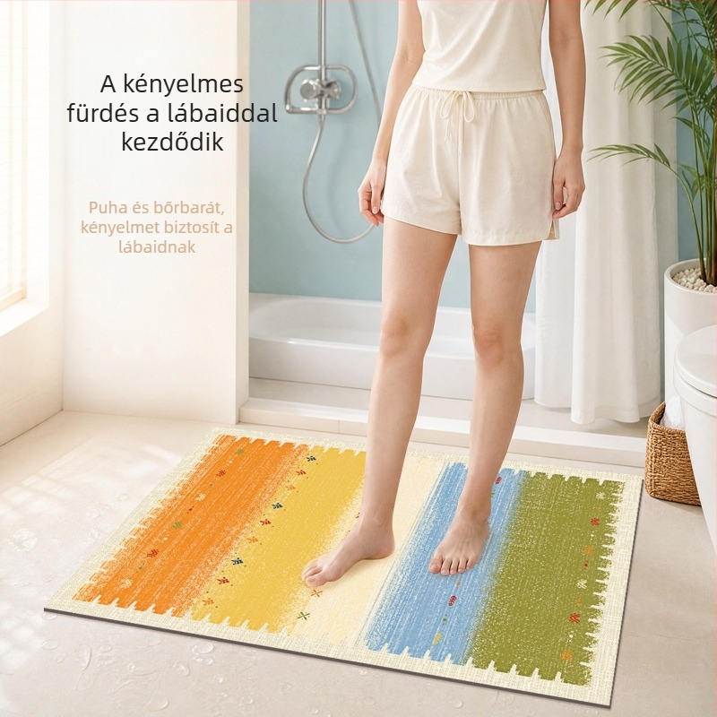 Feiyi Dopamine diatomit fürdőszobai szőnyeg, csúszásmentes és nedvszívó