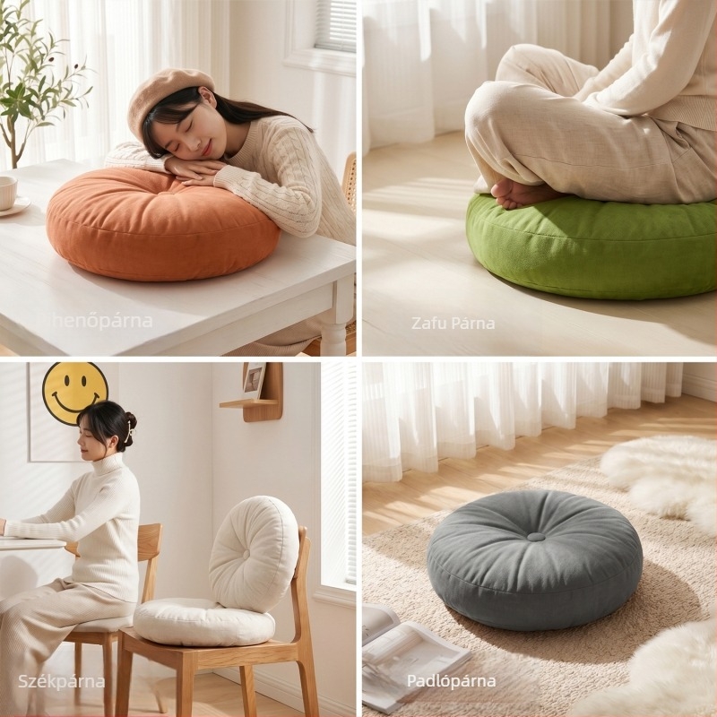 Japán stílusú futon párna, tatami matrac, nappali és hálószoba padlóhoz, vastag alátét