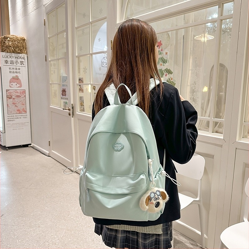 Uniszex nylon hátizsák iskola számára, 20–35 liter, 14 colos laptoprekesz, könnyű, egyszerű, campus-stílus