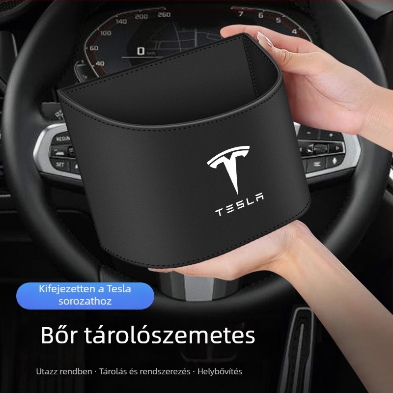 Tesla Model 3/Model Y/Model X/Model S autóhoz készült belső tárgyak tárolója és szemetes