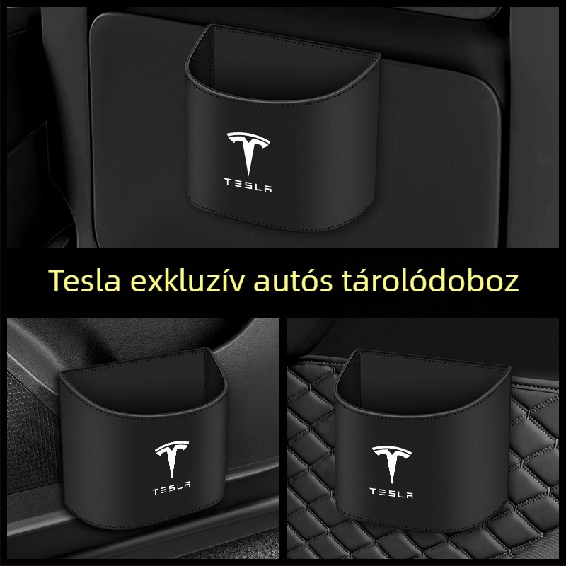Tesla Model 3/Model Y/Model X/Model S autóhoz készült belső tárgyak tárolója és szemetes