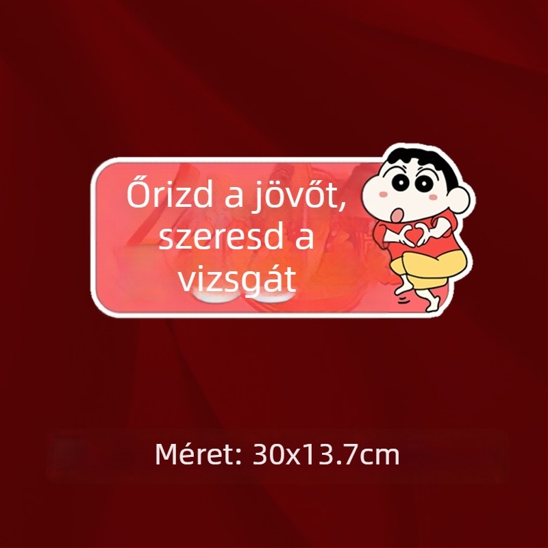 Gaokao autós matrica – vízálló, személyre szabott üzenet a szélvédőre