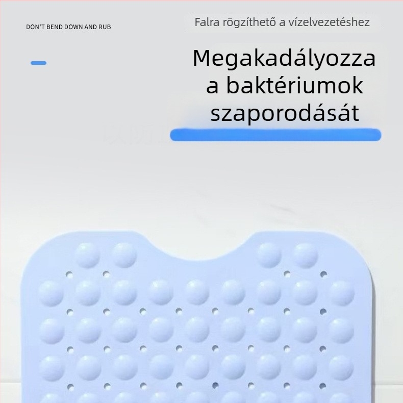 PVC fürdőszobai csúszásgátló szőnyeg kádhoz és zuhanyzóhoz, vákuumrögzítéssel, penészmentes