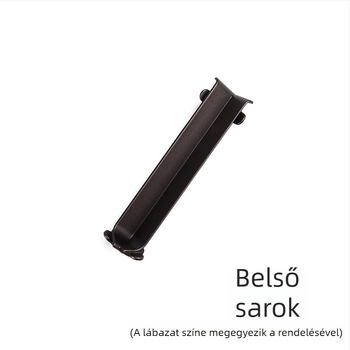 Alumíniumötvözetű lábazati sarokdugó, cinkötvözet, 4 cm, 6 cm vagy 8 cm profilokhoz.