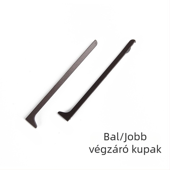 Alumíniumötvözetű lábazati sarokdugó, cinkötvözet, 4 cm, 6 cm vagy 8 cm profilokhoz.