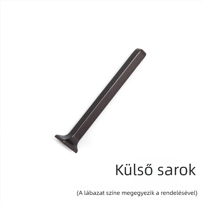Alumíniumötvözetű lábazati sarokdugó, cinkötvözet, 4 cm, 6 cm vagy 8 cm profilokhoz.