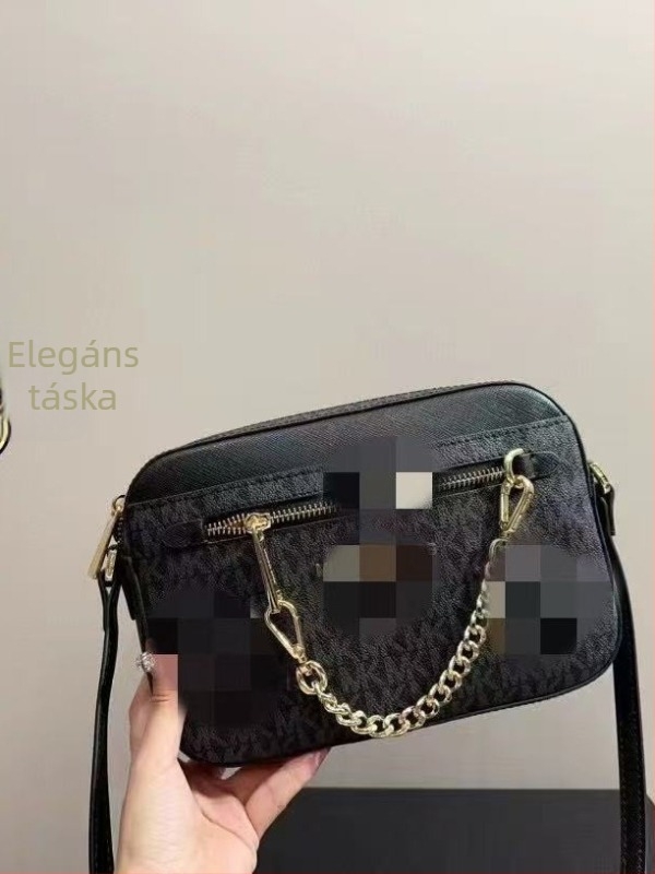 M Brand K női fényképtáska, Carmen patchwork virágmintás, klasszikus és sokoldalú, lánccal vállon, kis négyzet alakú
