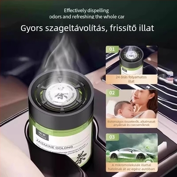 Autó illatosító, szilárd parfüm, üvegdísz az autó belsőteréhez, gardenia illat, hosszú ideig tartó illat