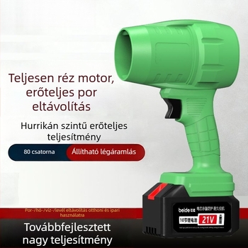 Li-ion akkumulátoros ventilátor, réz kefés motor, ipari por eltávolító turbóventilátor