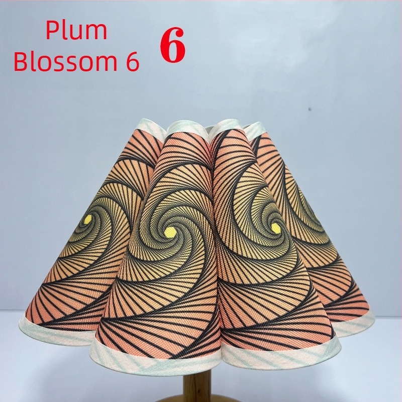 E27-es lenvászon lámpabúra – kerek vagy négyzet alakú, textilből, asztali-, függő- és állólámpához, Plum Blossom DIY