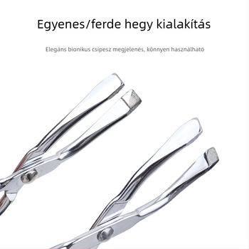 Multifunkcionális szemöldök-csipesz és szőrszálak eltávolítására szolgáló csipesz, csőr alakú, csúszásmentes, 410 rozsdamentes acél