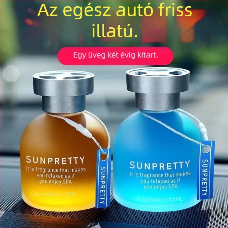 Autó illatosító és parfüm, szagtalanítás, aromaterápia, hosszú távú virágos illat, belső autódekoráció