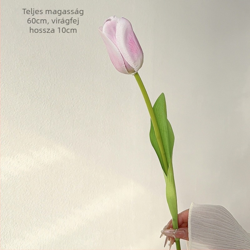 Nordic-stílusú 3D nyomtatott tulipán művirágok esküvői fotózáshoz, csokrokhoz és otthoni étkező dekorációhoz