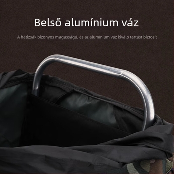 Kamuflált taktikai hátizsák, vízálló, nagy kapacitású, 650D nejlon, szabadidős és utazási használatra