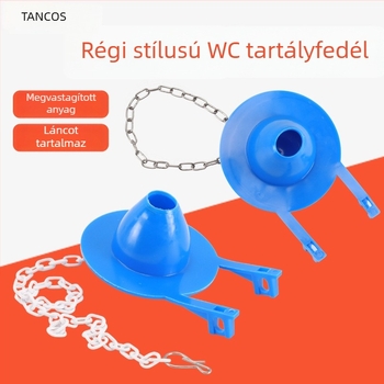 Ősi stílusú vécé tartályfedél lánccal, lefolyó szelep tömítőgyűrű, vízdugó, öblítő tartály alkatrészek, univerzális