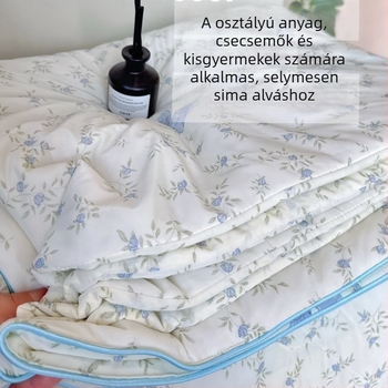 A osztály kétoldalas hűsítő nyári dunyha, gépi mosás, ice-silk anyag, cartoon mintás, vékony, antibakteriális rosttöltet