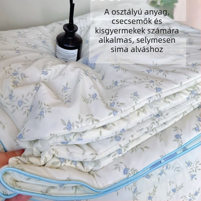 A osztály kétoldalas hűsítő nyári dunyha, gépi mosás, ice-silk anyag, cartoon mintás, vékony, antibakteriális rosttöltet