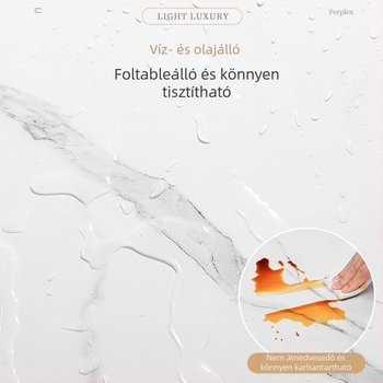 Nedvességálló, önragasztó falmatrica, marmor imitációval és csempehatású felülettel, nappalira