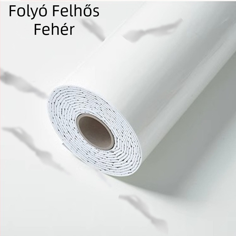 Nedvességálló, önragasztó falmatrica, marmor imitációval és csempehatású felülettel, nappalira