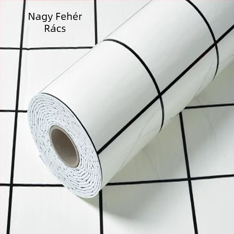 Nedvességálló, önragasztó falmatrica, marmor imitációval és csempehatású felülettel, nappalira