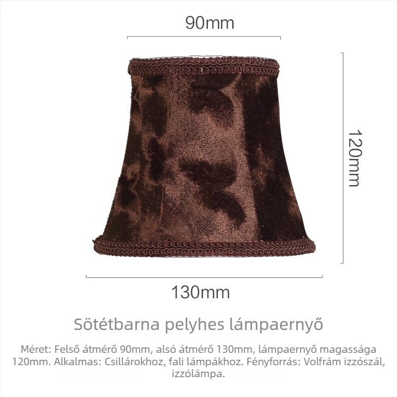 Textil lámpabúra kristálycsillárhoz és fali lámpához, clip-on, DIY gyertyás lámpa, E14-es hegyes izzóhoz, európai stílus