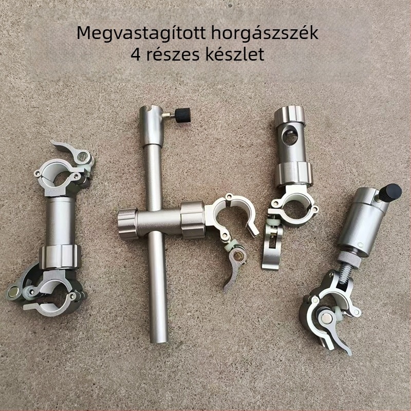 Alumínium ötvözetű horgász széki kiegészítők, négy részes készlet: vastagított halvédő ülés, esernyő tartó, csalizó korong tartó, európai lovag stílus