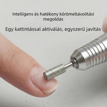 Körömpolírozó gép szalonokhoz és otthoni használatra, elektromos körömcsiszoló a körmök és a holt bőr eltávolításához, újratölthető manikűr eszköz