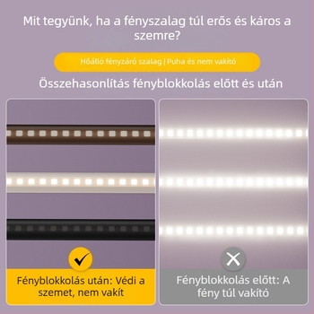 LED szalag anti glare szigetelő film, lágy fényű védőburkolat LEDcsőhéjhoz, hőálló