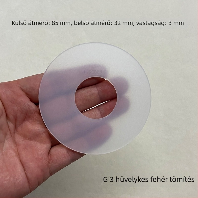 Szilikon WC-kiegészítők: tartályürítő szelep tömítőgyűrű és alsó tömítés