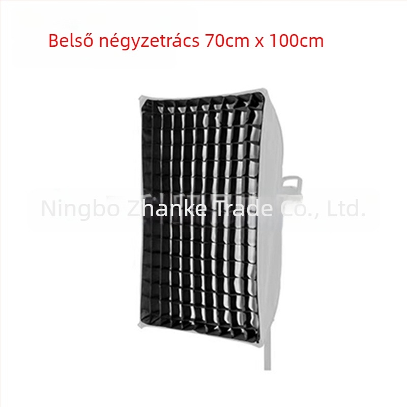 Softbox rácsos a stúdiófotózáshoz, nyolcszög- téglalap alakú rács, méhsejt mintázat, mély vetítés, gyors csatlakozás, diffúzor és vakuvédő