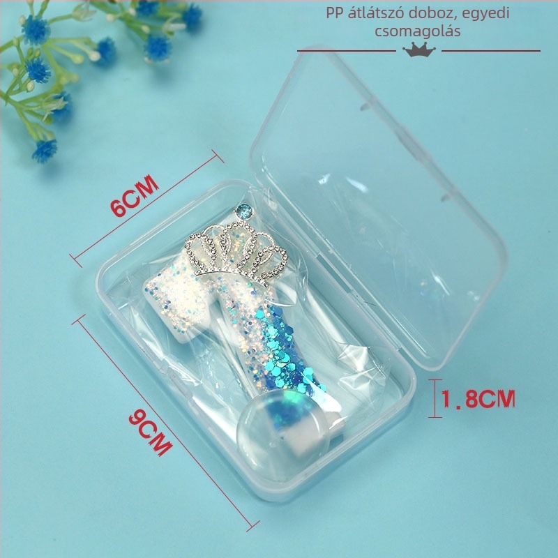 Kék korona-diamanta gyertya készlet DIY születésnapi torta dekorációhoz, számok 0–9