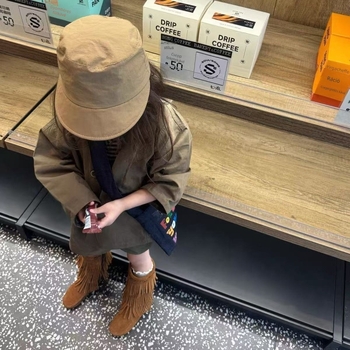 Őszi kabát lányoknak, koreai stílusú windbreaker, gyerekeknek casual dzseki