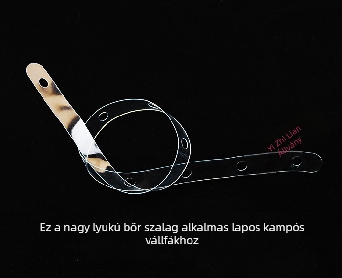 Átlátszó műanyag ruhadíszítő készlet, vállfával, nadrágállvánnyal és csipeszekkel