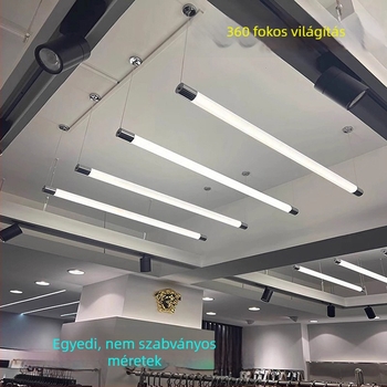 LED 360° akril dekoratív cső irodába – egyedi hossz és átmérő, kör alakú fénycső