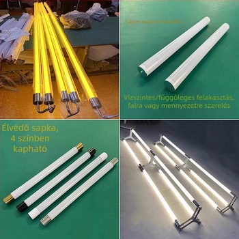 LED 360° akril dekoratív cső irodába – egyedi hossz és átmérő, kör alakú fénycső