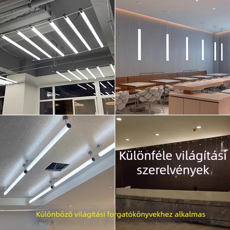 LED 360° akril dekoratív cső irodába – egyedi hossz és átmérő, kör alakú fénycső