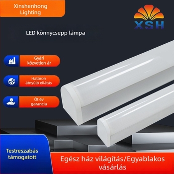 LED könnycsepp lámpa, egycső, nappali fény, alumínium ház, porálló tiszta lámpa