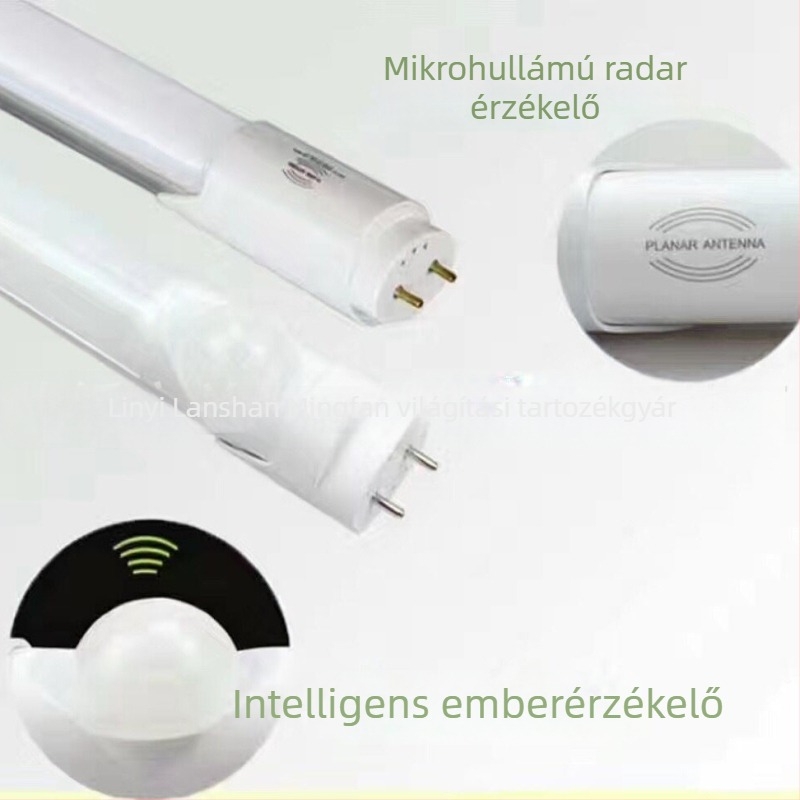 T8 LED garázsvilágítás infravörös és mikrohullámú mozgásérzékelővel